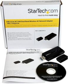 img 1 attached to 📶 StarTech.com Dual Band Wireless-AC Network Adapter - USB 3.0 AC1200 WiFi Adapter - 2.4GHz / 5GHz USB Wireless - AC Network Card (USB867WAC22), Black