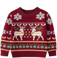 curipeer christmas sweater pullover: boys' clothing for 7-8 years – festive & stylish logo