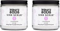 🌿 molly's suds lavender scent all purpose scrub 2 pack - gentle stain remover, grease & grime scrubber with earth derived ingredients logo