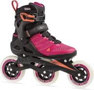 raspberry and mango rollerblade macroblade 110 3wd women's adult performance fitness inline skates logo