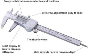 img 3 attached to 🔧 Precision and Efficiency with the Stainless Electronic Millimeter Conversion Professional