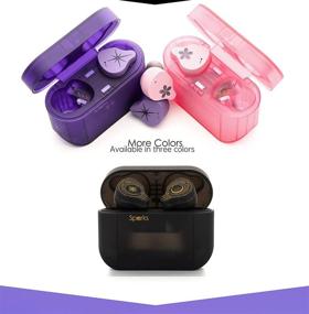 img 2 attached to 🎧 Sparks TWS True Wireless Stereo Bluetooth 5.2 APTX Sport Dynamic In-Ear Earphone (Purple) by Moondrop