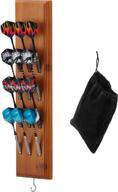 🎯 viper dart caddy: premium wall-mounted dart holder with accessory storage bag - organize and display 4 sets of steel/soft tip darts, compatible with all dartboards, surrounds, and cabinets логотип