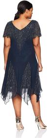 img 1 attached to 👗 Kara Womens Short Beaded Mercury Dresses: Stylish Women's Clothing for Trendy Fashionistas!