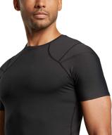 tommie copper men's shoulder centric support shirt: alleviate discomfort with targeted support logo