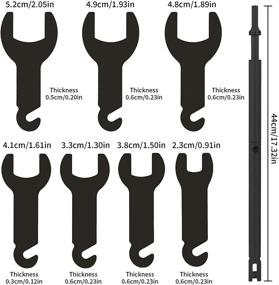 img 3 attached to 🔧 Kamifaryaei 43300 Pneumatic Fan Clutch Wrench Set Clutch Removal Tool Kit for Ford, GM, Jeep, and Chrysler - 8PCS Auto Repair Spanner Kit