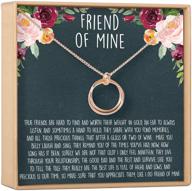 👯 top-rated best friend gift necklace: bff, long distance, friends forever, friend jewelry, 2 linked circles logo