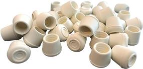 img 4 attached to Shepherd Hardware 8754E Rubber Chair Leg Caps, 7/8-Inch Inside Diameter, 24 Pack, White/Off White