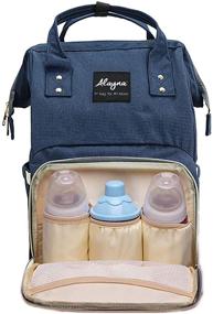 img 1 attached to Water-Resistant Diaper Bag Backpack - Multifunctional Maternity Travel Changing Pack & Nappy Tote