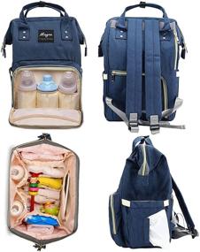 img 3 attached to Water-Resistant Diaper Bag Backpack - Multifunctional Maternity Travel Changing Pack & Nappy Tote