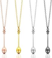 ожерелье teaspoon pendant filling glitter логотип