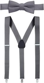 img 4 attached to 🤵 Men's Polished Pre-Tied Tuxedo HoldEm Suspender in Royal, Complete with Matching Accessories: Ties, Cummerbunds & Pocket Squares