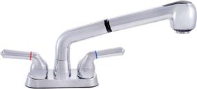 img 1 attached to 🚰 LDR 012 52445CP Exquisite Laundry Faucet with Pull-out Spout in Chrome, Durable Lifetime Plastic