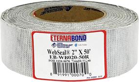 img 2 attached to 🏠 Клейкая лента EternaBond WebSeal White MicroSealant - 2" x 50', 23 миллиметра толщины, жесткая ткань для герметизации и ремонта крыши (EB-WB020-50R)