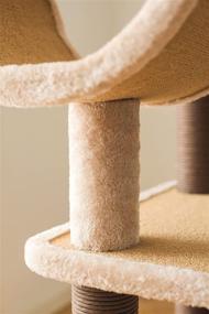 img 3 attached to 🐱 Catry Cozy Cat Tree Condo- Multi-Level Tower with Hammock, Scratching Post, and Interactive Toys to Entice Kittens for Extended Stay - Durable, Easy Assembly Cat Furniture