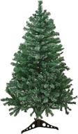 optimized holiday essence 4 foot christmas tree, 300 tips artificial green canadian pine tree, unlit premium hinged 4 ft tall, pvc base логотип
