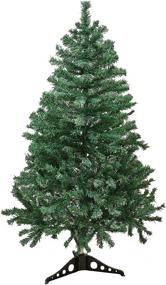 img 4 attached to Optimized Holiday Essence 4 Foot Christmas Tree, 300 Tips Artificial Green Canadian Pine Tree, Unlit Premium Hinged 4 Ft Tall, PVC Base