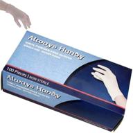 🧤 always handy clear vinyl gloves - large size 100 gloves: latex-free, powder-free disposable gloves. comfortable, non-sterile, multipurpose gloves logo