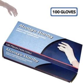 img 3 attached to 🧤 Always Handy Clear Vinyl Gloves - Large Size 100 Gloves: Latex-Free, Powder-Free Disposable Gloves. Comfortable, Non-Sterile, Multipurpose Gloves