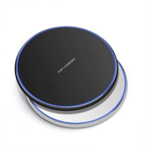 img 3 attached to 🔮 Передовая зарядка Qi Wireless Charger от zhuoyou Fantasy (10w) для устройств, поддерживающих Qi - беспроводная зарядная панель "Crystal Clear UFO" в цвете белого.