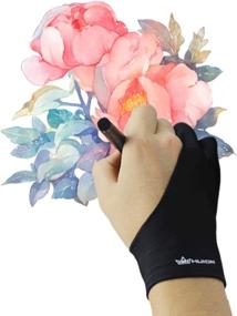 img 4 attached to HUION Artist Glove for Graphic Drawing Tablet, Light 🖌️ Box, and Tracing Light Pad - Free Size, Smudge Protection