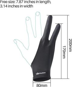 img 2 attached to HUION Artist Glove for Graphic Drawing Tablet, Light 🖌️ Box, and Tracing Light Pad - Free Size, Smudge Protection