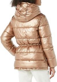 img 3 attached to 🧥 Enhanced SEO: Amazon Essentials Women's Puffer Jacket with Drawstring Waist in Heavyweight Design