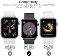 📱 защитные пленки lk 6 pack для apple watch series 6/se/series 5/series 4 40 мм, модель lk-40mm-1, материал - япония, антицарапинное покрытие, ультратонкая прозрачная tpu пленка. логотип