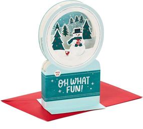 img 4 attached to Hallmark Paper Wonder Musical Pop Up Christmas Card: Snowman Snow Globe with Jingle Bells Melody
