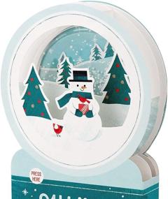 img 1 attached to Hallmark Paper Wonder Musical Pop Up Christmas Card: Snowman Snow Globe with Jingle Bells Melody