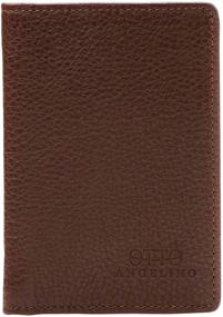 img 4 attached to 🧳 Premium Genuine Leather Bifold Wallet by Otto Angelino: Sleek Passport-Style Design with ID Slot