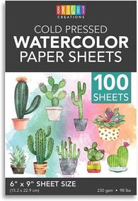 img 4 attached to 🎨 Cold Press Watercolor Paper - Ideal for Artists and Beginners with 100 Sheets (6 x 9 in)