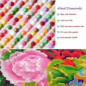 img 1 attached to 💎 Fundaful Diamond Painting Kits for Adults - DIY 5D Round Full Drill Cross Stitch Crystal Rhinestone Embroidery, Paint by Number - The Love - Home Wall Decor 11.8"X15.7" (Love)