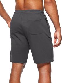 img 1 attached to 🩳 G Gradual Men's Cotton Sweat Shorts - 8 Inch Casual Lounge Shorts for Men with Zipper Pockets - Workout Athletic Gym Shorts