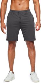 img 3 attached to 🩳 G Gradual Men's Cotton Sweat Shorts - 8 Inch Casual Lounge Shorts for Men with Zipper Pockets - Workout Athletic Gym Shorts