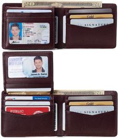 img 3 attached to Alpine Swiss Passcase Leather Collection