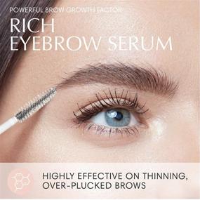 img 3 attached to 💪 BL Rich Eyebrow Growth Serum with Peptide: Thicker Brow & Rapid Eyebrow/Eyelash Growth, Professional Choice for Eyelash Extension Aftercare - 10ml