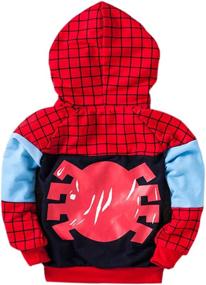 img 3 attached to Rling Spiderman Costume Hoodie Jacket: Unleash Your Inner Superhero in Style!