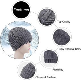 img 3 attached to 🧣 Warm up this winter with Chalier Men's Wool Knit Slouchy Beanie Hats – the Perfect Baggy Skull Cap!