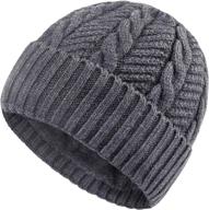 🧣 warm up this winter with chalier men's wool knit slouchy beanie hats – the perfect baggy skull cap! logo