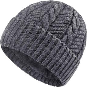 img 4 attached to 🧣 Warm up this winter with Chalier Men's Wool Knit Slouchy Beanie Hats – the Perfect Baggy Skull Cap!