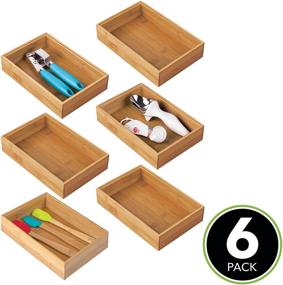 img 3 attached to MDesign Kitchen Cabinet Organizer Stackable Storage & Organization