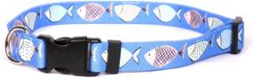 img 1 attached to 🐾 Designer Dog Collar for Go Fish Enthusiasts