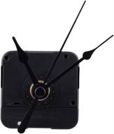 ⏰ mudder diy clock movement mechanism - maximum 1/5 inch dial thickness, total shaft length: 17/25 inch (black) logo