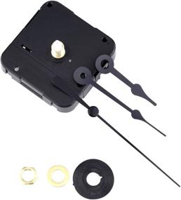 img 1 attached to ⏰ Mudder DIY Clock Movement Mechanism - Maximum 1/5 Inch Dial Thickness, Total Shaft Length: 17/25 Inch (Black)