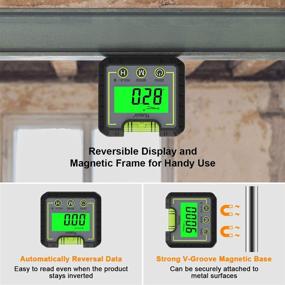 img 2 attached to 🔍 Huepar Automotive Inclinometer 0-360° for Fast and Precise Measurements