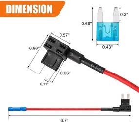 img 3 attached to 🚗 CZC AUTO Add-a-circuit Fuse Tap Fuse Adapter Mini Blade Fuse Holder ATM APM, 12V with 15 Amp for Electronic Device on Most Vehicles & Boat, Pack of 10