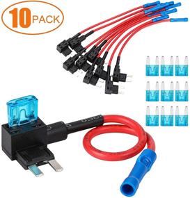 img 4 attached to 🚗 CZC AUTO Add-a-circuit Fuse Tap Fuse Adapter Mini Blade Fuse Holder ATM APM, 12V with 15 Amp for Electronic Device on Most Vehicles & Boat, Pack of 10