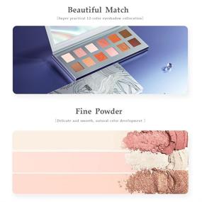 img 3 attached to 💄 ZFC 12 Colors Eyeshadow Palette: Ultimate Nude Warm Natural Eye Makeup Kit with Long-lasting, Highly Pigmented Shades - Matte, Shimmer, Glitter, and Reflective Finishes for Stunning Eye Looks - Beauty Gift Sets