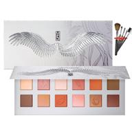 💄 zfc 12 colors eyeshadow palette: ultimate nude warm natural eye makeup kit with long-lasting, highly pigmented shades - matte, shimmer, glitter, and reflective finishes for stunning eye looks - beauty gift sets logo